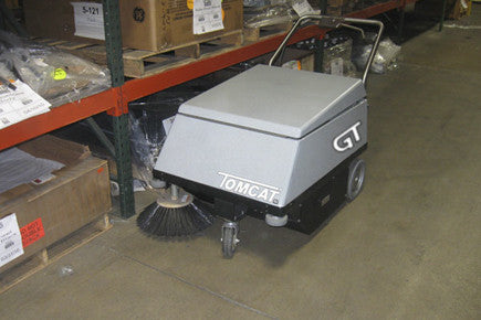 The perfect way to quietly and quickly clean your indoor running track and complex is with a GT Floor Sweeper. This sweeper works on any floor type.