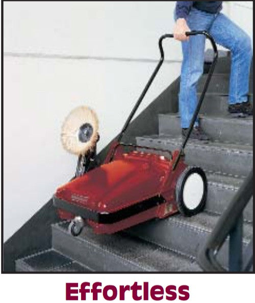 With the Minuteman KS27, Stairs and curbs can be climbed easily due to the large rear wheels.