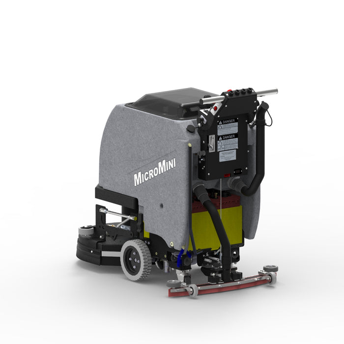While keeping with the constant durability that Tomcat machines have to offer, your operators will find the MICROMINI Floor Scrubber Dryer easy to maneuver into tight areas, and simple to service. The deck is protected by steel guards and large polyurethane rollers to keep the unit from marking walls.