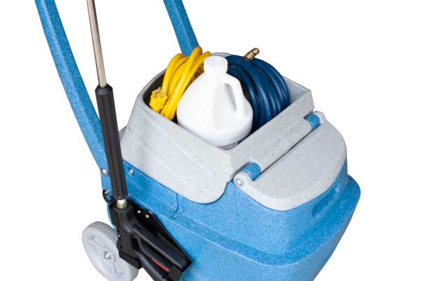 The on-board tool caddy system simplifies transporting the COUNTER STRIKE to the job location with all tools and chemical necessary to complete the surface disinfecting job in one trip.