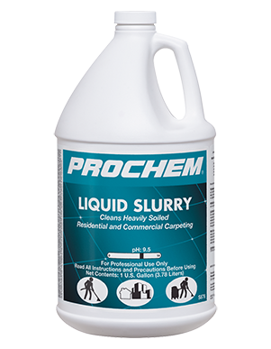 Prochem liquid Slurry product captures soils during the drying process for easy removal and a superior long-lasting clean! 