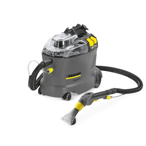 The Kärcher Puzzi 8/1 is a handy, compact and powerful spray extraction cleaner, ideal for small areas and interim cleaning with excellent cleaning results. 