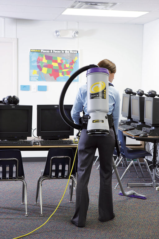 	 Super CoachVac® HEPA The most powerful backpack vacuum on the market is now available with HEPA Level Filtration