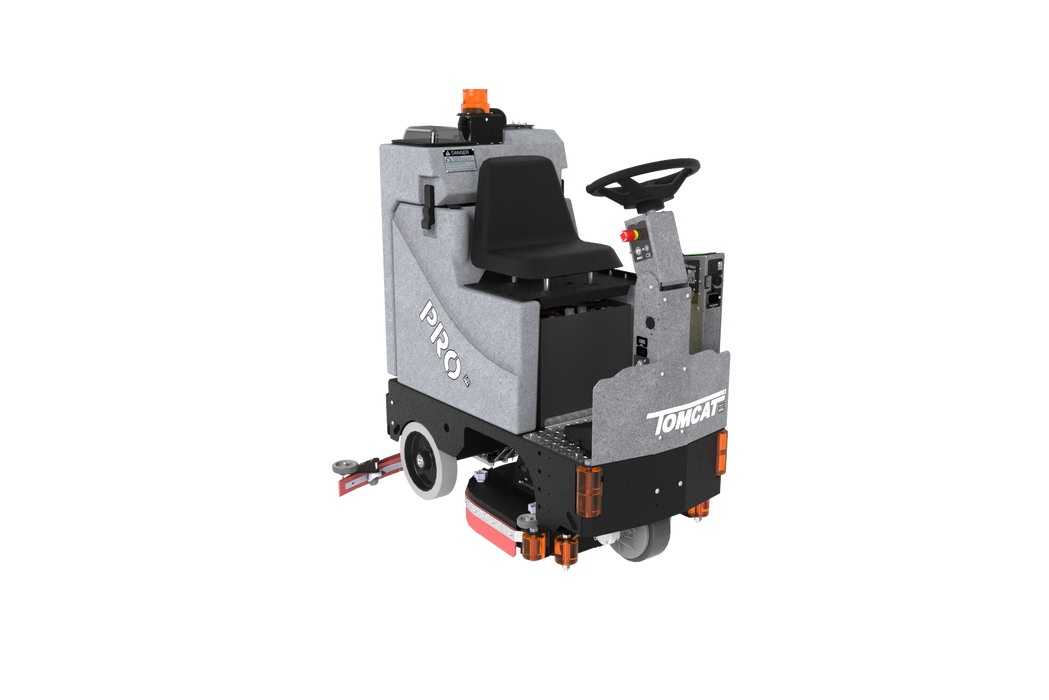 Tomcat's Pro Scrubbers offer the great productivity of Rider machines but with better maneuverability than Walk Behinds. 
