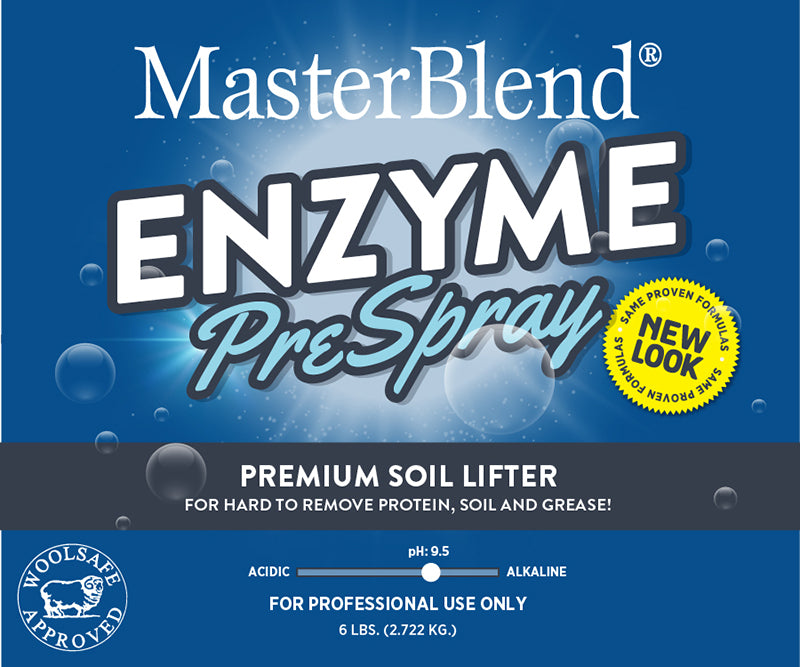 Enzyme PreSpray Premium Soil Lifter is a superior powdered citrus enzyme prespray for hard to remove protein soil and grease. 