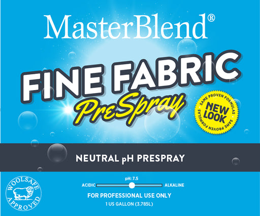 Fine Fabric PreSpray Spotter is formulated to be a superior performing neutral pH prespray for all your prespray needs on upholstery and fine fabrics