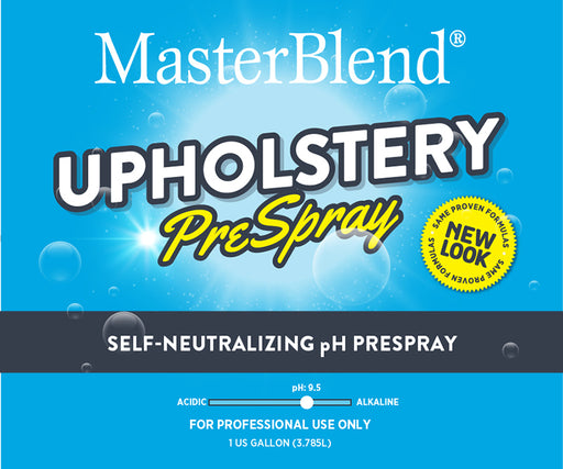 Upholstery PreSpray is an alkaline prespray for upholstery cleaning. 