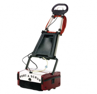 Minuteman Port A Scrub is a Compact and versatile cleaning machine excels on virtually any type of hard floor including vinyl, tile, hardwood, concrete, short nap carpeting, diamond plate, quarry tile, brick, slate, mosaic, studded rubber, granite, marble, rubber floors, escalators and people movers