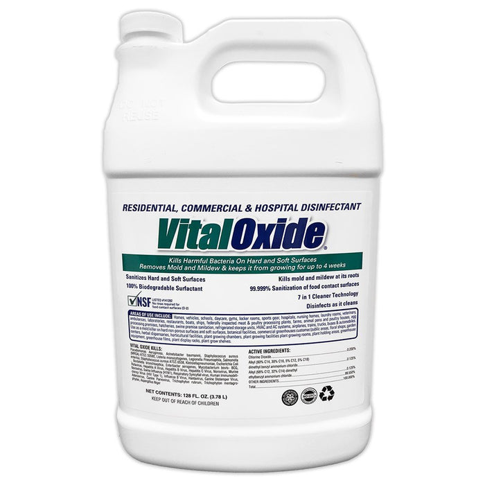 Vital Oxide  is Listed on US EPA List N: Disinfectants for use against SARS-CoV-2, the cause of COVID-19